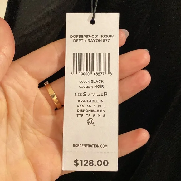 BCBG dress. Velvet and sheer. NEVER BEEN WORN - Picture 8 of 8